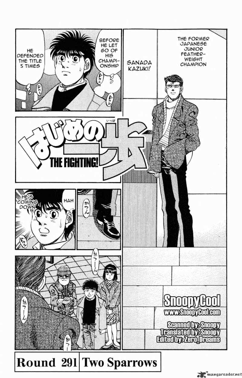 Hajime no Ippo: Fighting Spirit, Chapter 291 image 01